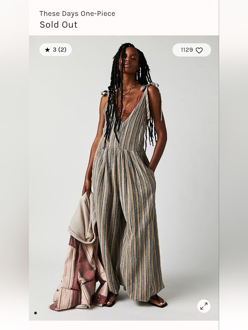 Free People These Days One-Piece Striped Jumpsuit in Multicolor